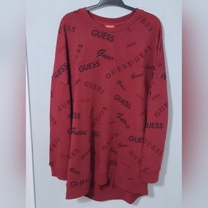 Guess Red Sweatshirt